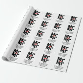 Gay Mr en Mr Bold gepersonaliseerde moderne bruilo Cadeaupapier (Uitgerold)