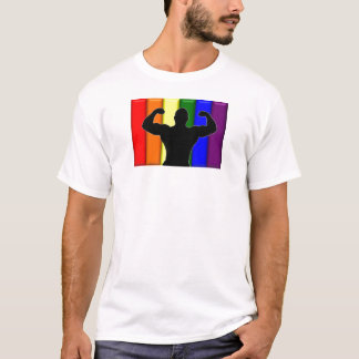 Gay Musculair Pride T-shirt