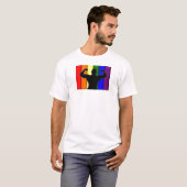 Gay Musculair Pride T-shirt (Voorkant volledig)