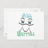 Gay Net getrouwd Aankondigingskaart (Voorkant / Achterkant)