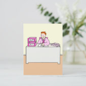 Gay New Job Gefeliciteerd Cartoon Briefkaart (Staand voorkant)