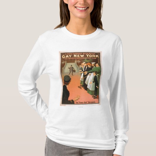 Gay New YorkRich Gentleman Theater Poster T-shirt (Voorkant)