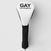 Gay non derogatory Funny Pride Month Gift Golfheadcover (Voorkant)