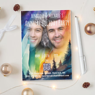 Gay Northern Lights Foto Vakantiefeest Kaart