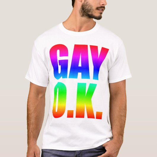 GAY O.K. T-SHIRT (Voorkant)