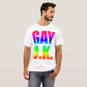 GAY O.K. T-SHIRT (Voorkant volledig)