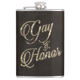 Gay of Honor Bar Bruidsfeest Keepsake Gold Heupfles