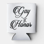 Gay of Honor Bar | Bruidsfeestje Aangepaste aanden Blikjeskoeler (Voorkant)