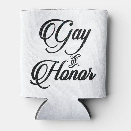 Gay of Honor Bar | Bruidsfeestje Aangepaste aanden Blikjeskoeler (Voorkant)