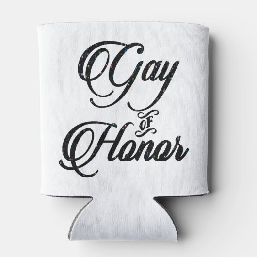 Gay of Honor Bar | Bruidsfeestje Aangepaste aanden Blikjeskoeler (Achterkant)