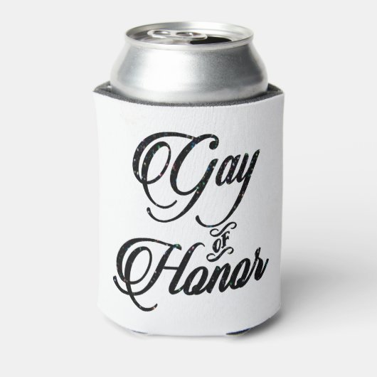 Gay of Honor Bar | Bruidsfeestje Aangepaste aanden Blikjeskoeler (Blikje Achterkant)