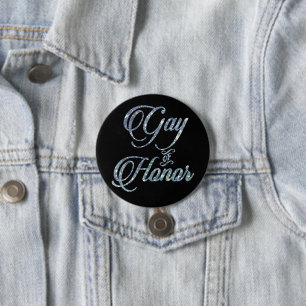 Gay of Honor Style Bridal Party Custom Keepslag Ronde Button 7,6 Cm