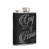 Gay of Honor | Zilveren bruiloftsfeest cadeau voor Heupfles (Rechts)