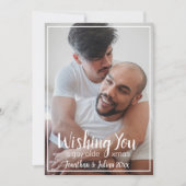 Gay Olde Kerstmis LGBTQ Holiday Feestdagenkaart (Voorkant)