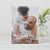 Gay Olde Kerstmis LGBTQ Holiday Feestdagenkaart (Staand voorkant)