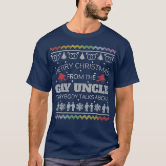Gay ome Kerstmis Ugly Sweater Funny Xmas Gift T-shirt