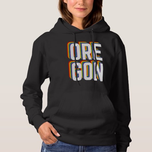 Gay Oregon Pride LGBTQ, Gay Pride , Queer Oregon R Hoodie (Voorkant)