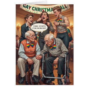 Gay ouderenmishandeling: LGBTQIA+ kerstkaart