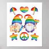 Gay paar kabouters trots, Mr. & Mr. Gay bruiloft,  Poster (Voorkant)