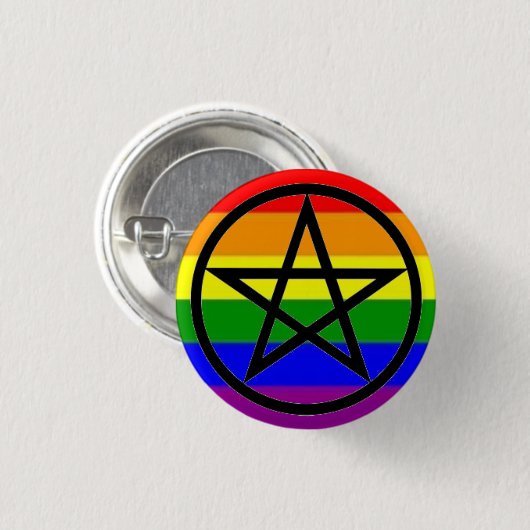 Gay Pagan Ronde Button 3,2 Cm (Voorkant /achterkant)