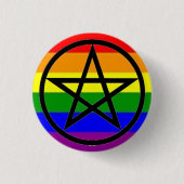 Gay Pagan Ronde Button 3,2 Cm (Voorkant)