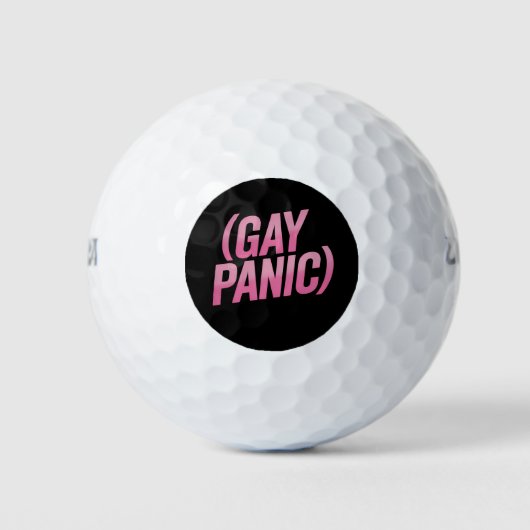 Gay Panic LGBTQ-protesttrots Golfballen (Voorkant)
