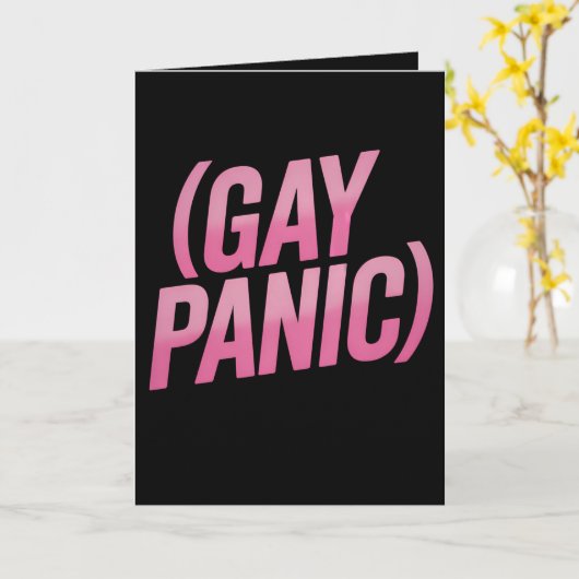 Gay Panic LGBTQ-protesttrots Kaart (Gele Bloem)