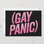 Gay Panic LGBTQ-protesttrots Kaart (Voorkant)