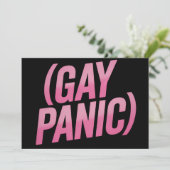 Gay Panic LGBTQ-protesttrots Kaart (Staand voorkant)