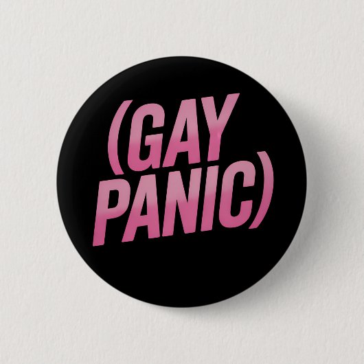 Gay Panic LGBTQ-protesttrots Ronde Button 5,7 Cm (Voorkant)