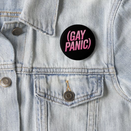 Gay Panic LGBTQ-protesttrots Ronde Button 5,7 Cm (In situ)