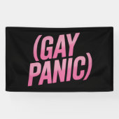 Gay Panic LGBTQ-protesttrots Spandoek (Horizontaal)