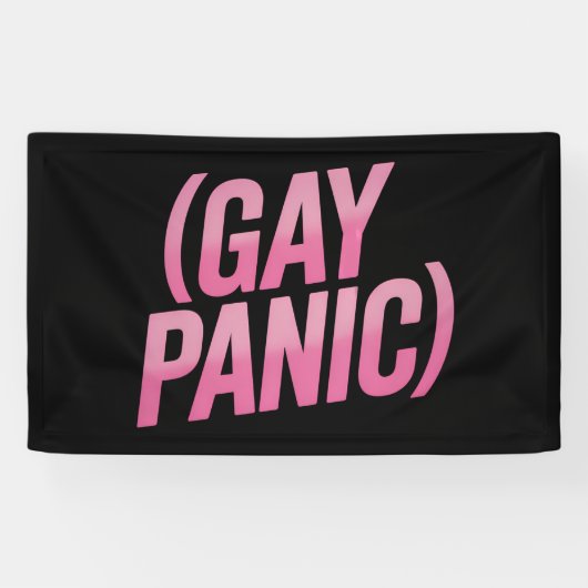 Gay Panic LGBTQ-protesttrots Spandoek (Horizontaal)