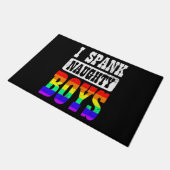 Gay papa I Spank Naughty Boy Deurmat (Schuin)