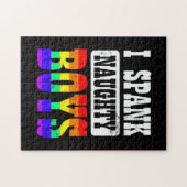 Gay papa I Spank Naughty Boy Legpuzzel (Horizontaal)