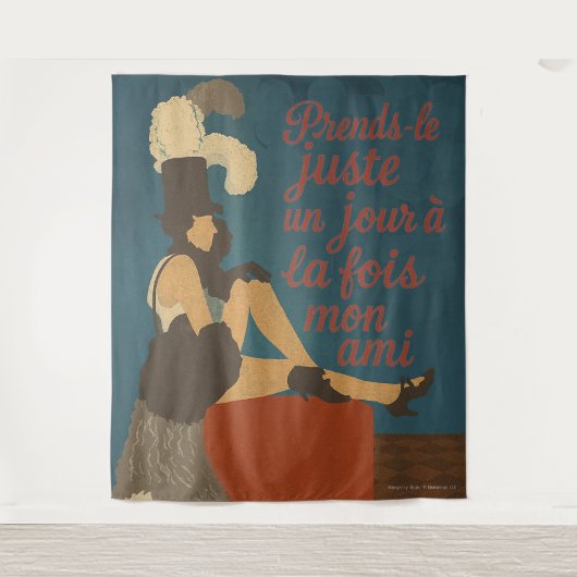 Gay Paris One Day at a a Time - Tapestry Wandkleed (Voorkant)