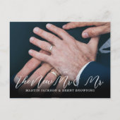 Gay Passen getrouwd Mr. en Mr. Foto Hartelijk dank Briefkaart (Voorkant)