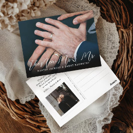 Gay Passen getrouwd Mr. en Mr. Foto Hartelijk dank Briefkaart