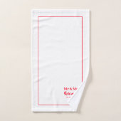 Gay Passen getrouwd Mr & Mr. Personalized Large Bad Handdoek (Handdoek)
