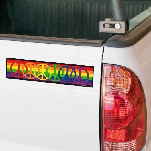 Gay Peace Bumpersticker (Op Truck)