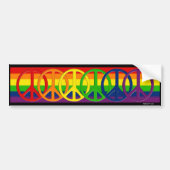 Gay Peace Bumpersticker (Voorkant)