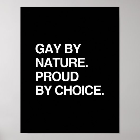 GAY PER NATUUR. PROUT VAN KEUZE POSTER (Voorkant)