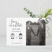 Gay Photo Wedding Save The Date (Staand voorkant)
