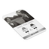 Gay Photo Wedding Save the Date Invitation Magneet (Rechterzijde)