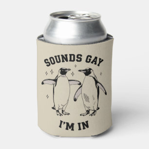 Gay Pinguïn Klinkt Gay Ik Ben In Vintage Queer Lgb Blikjeskoeler