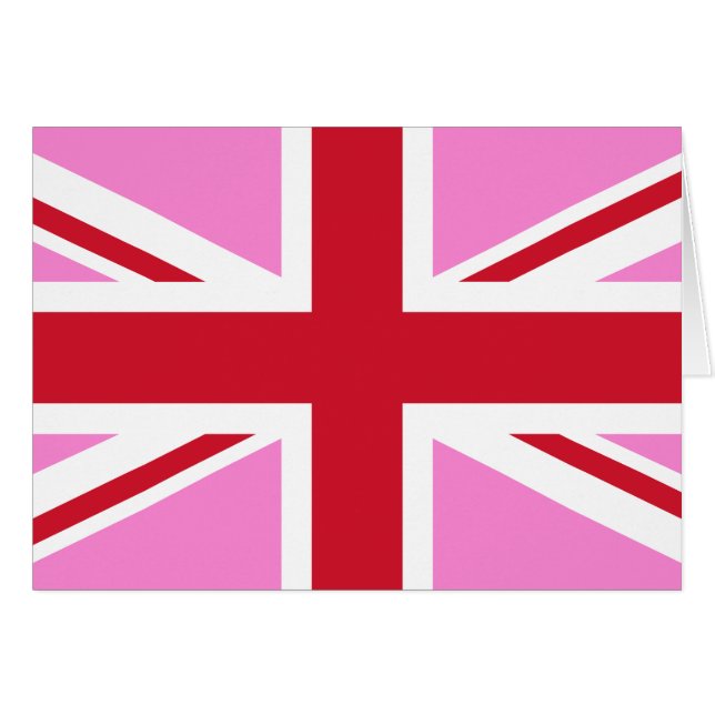 Gay Pink UK Pride Flag (Voorkant Horizontaal)