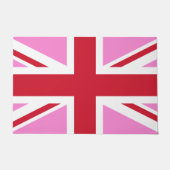 Gay Pink UK Pride Flag Deurmat (Voorkant)