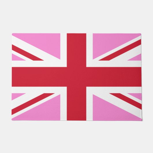Gay Pink UK Pride Flag Deurmat (Voorkant)