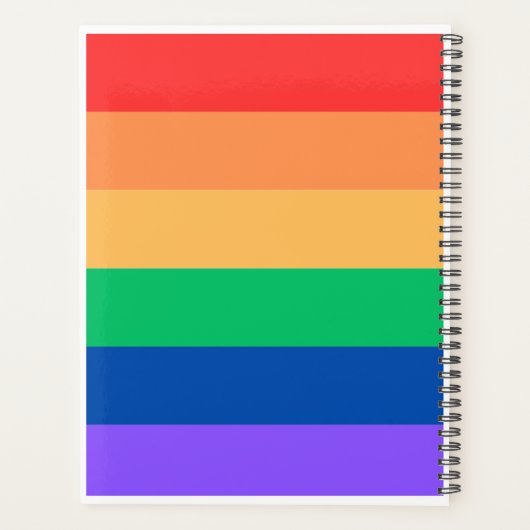 Gay planner 2024 pride kleuren (Achterkant)