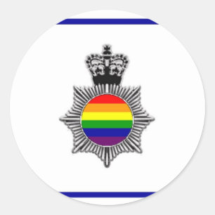 Gay Police Assan, Verenigd Koninkrijk Ronde Sticker